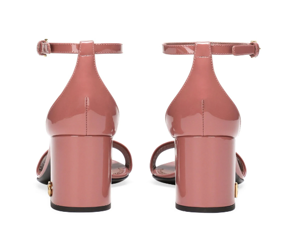 DOLCE & GABBANA - DG patent-leather sandals – URBANIST