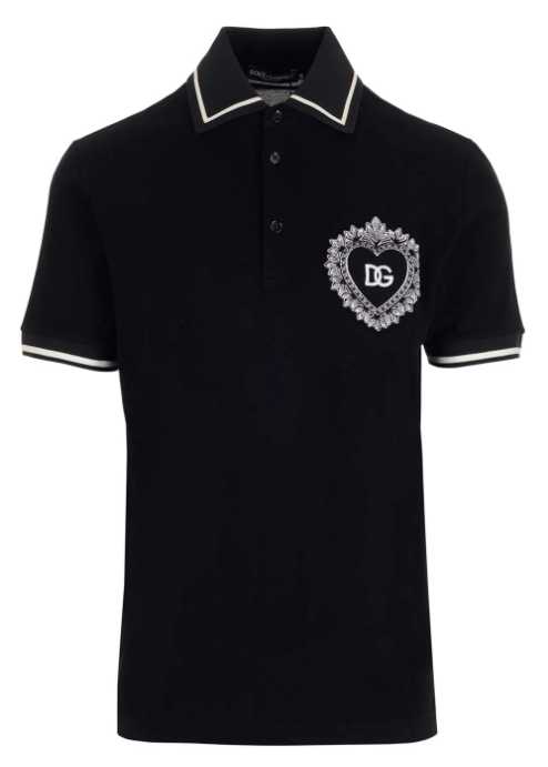 Dolce Gabbana T Shirt Polo DOLCE GABBANA Logo-print Polo